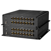 16 port Audio Fiber Converters Unbalanced,Broadcast RCA Audio extender over fiber 1 pair
